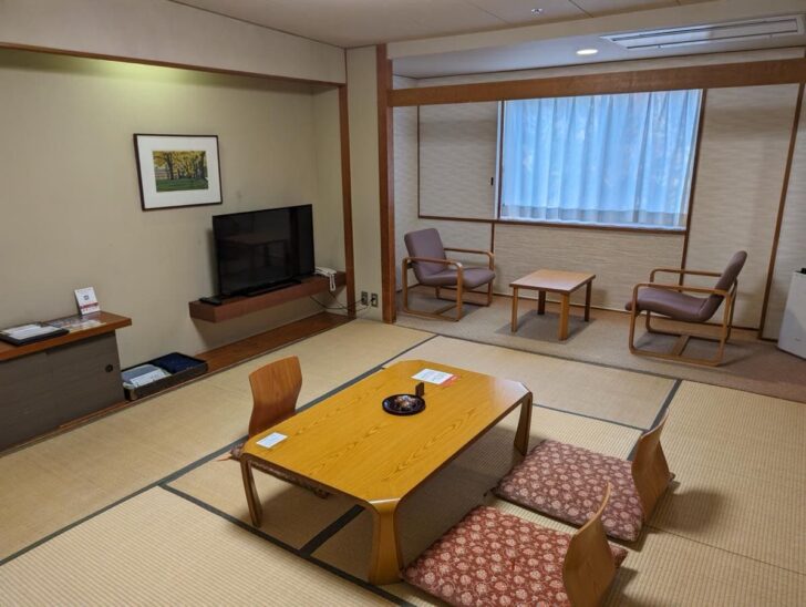 A comfortable standard guest room at Dai-ichi Takimotokan