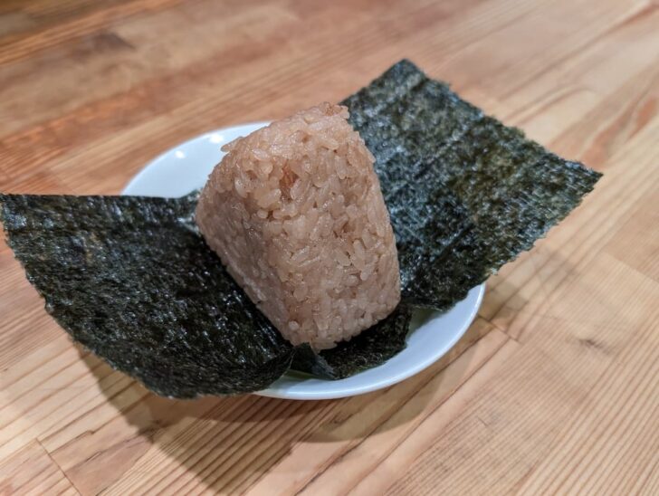 Shrimp rice ball cooked in shrimp broth