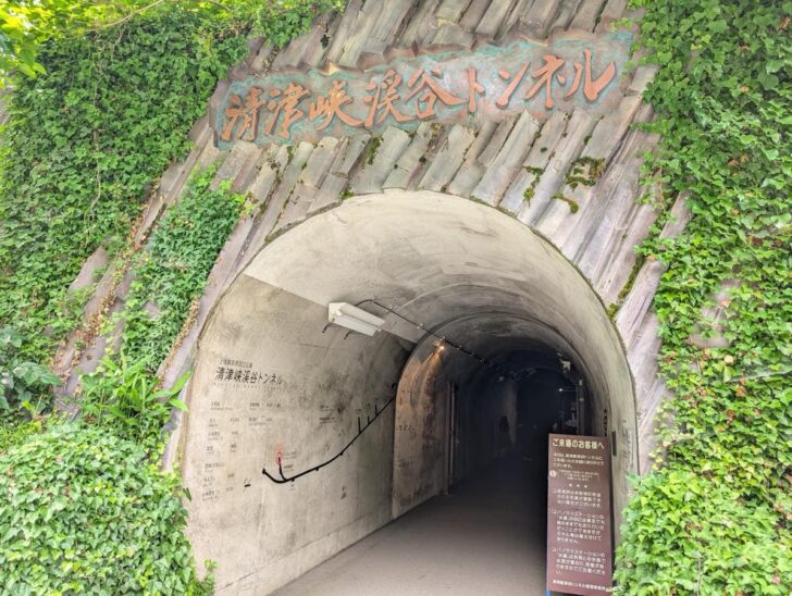 Entrance to the Kiyotsu Gorge Tunnel