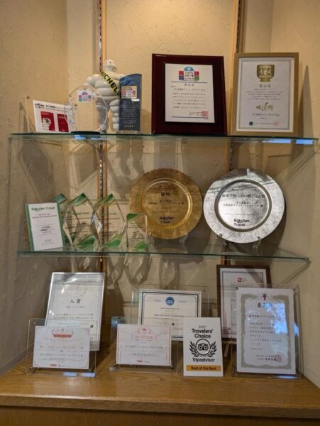 Belnatio's numerous awards