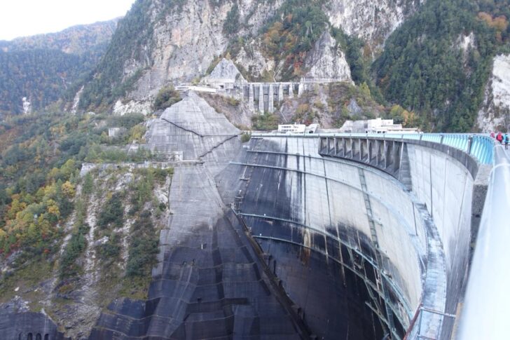 Kurobe Dam in the evening