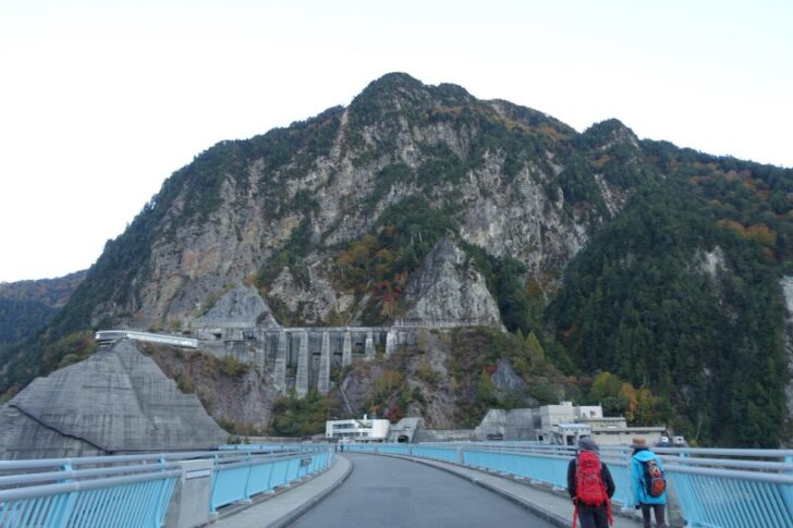 Evening view of Kurobe Dam