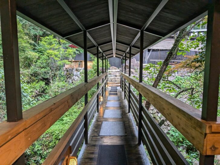 Open-air bath at Soudayama Onsen Yawaragi