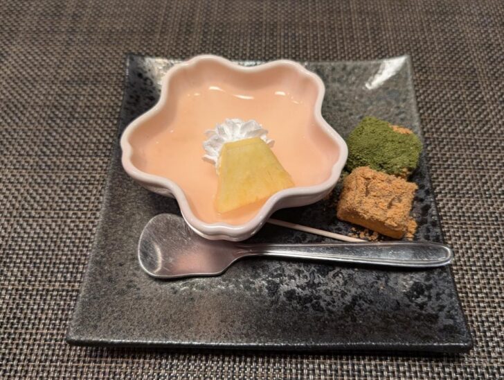 Yuzu jelly dessert