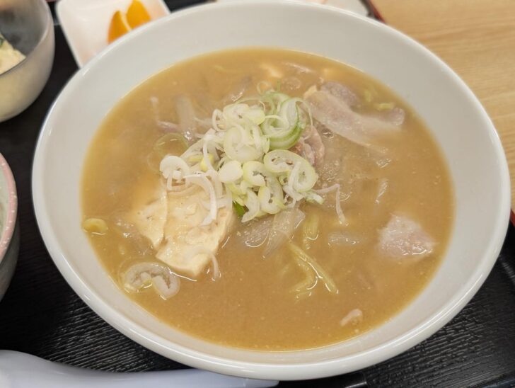 Tonjiru ramen with a unique miso base