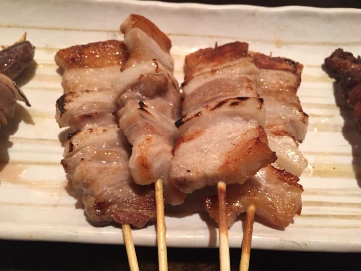 pork belly skewers