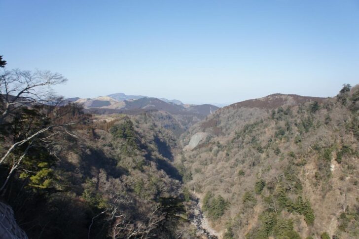 I admired the scenic views of Kyusuikei Gorge and waterfalls below