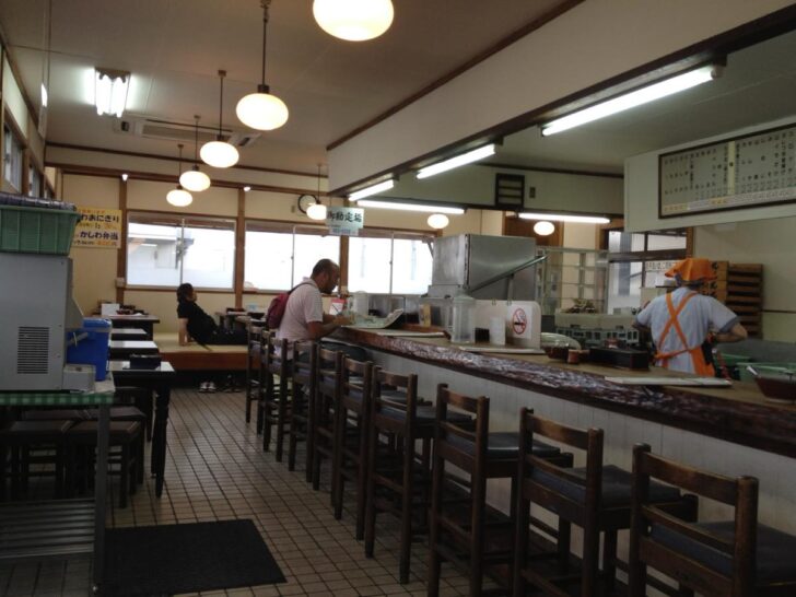 The spacious interior accommodates all kinds of diners