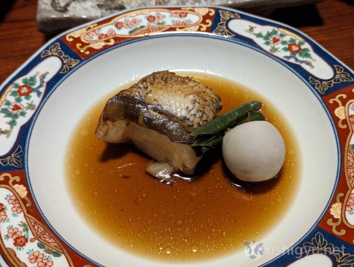 Braised silver cod