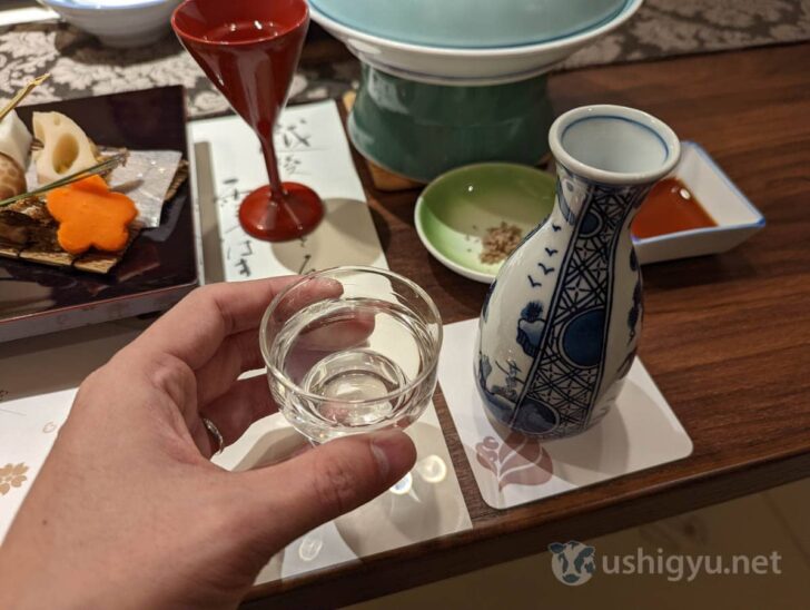 Enjoying Niigata sake