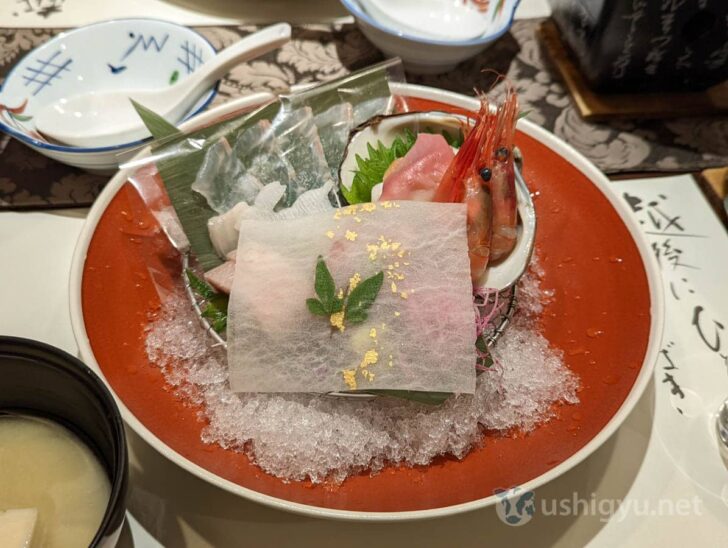 Fresh sashimi assortment