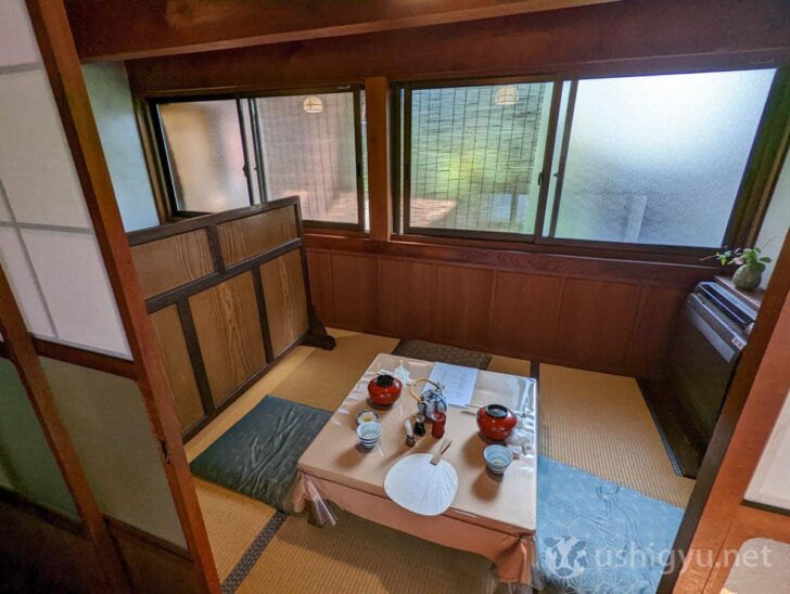 Private dining room at Takeya