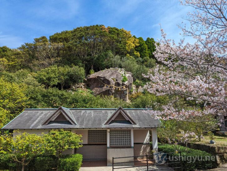 The sacred Great Rock of Nishihira Tsubaki Park
