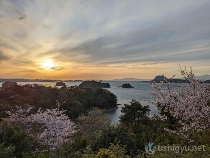 Breathtaking sunset views from the property