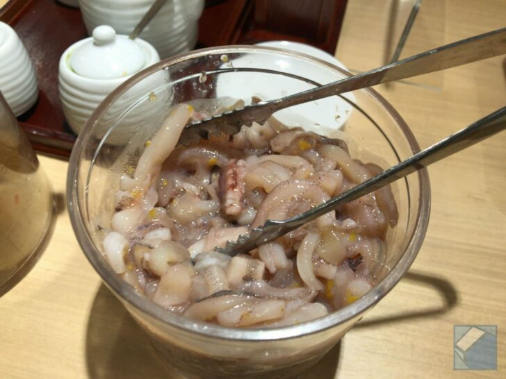 Hirao’s signature squid sashimi