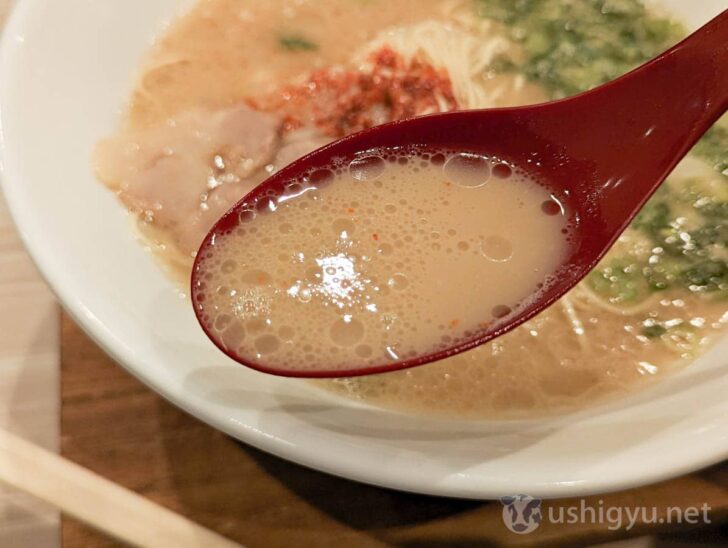 Menya GaGa's ramen soup