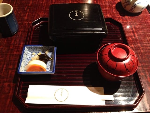 Beautifully presented unajū