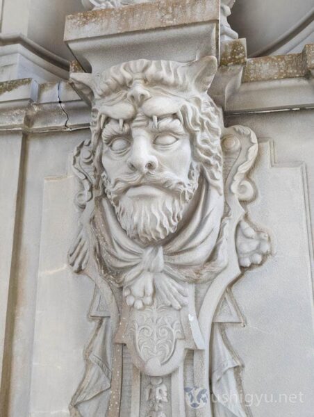 Amazing carvings on the Zwinger replica at Arita Porcelain Park