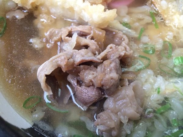 Thinly sliced sweet-savory beef topping
