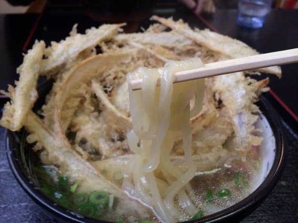 Soft yet chewy noodles in clear broth