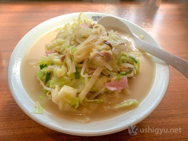 Close-up of the champon