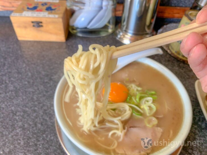 Medium-thin noodles at Ichigen