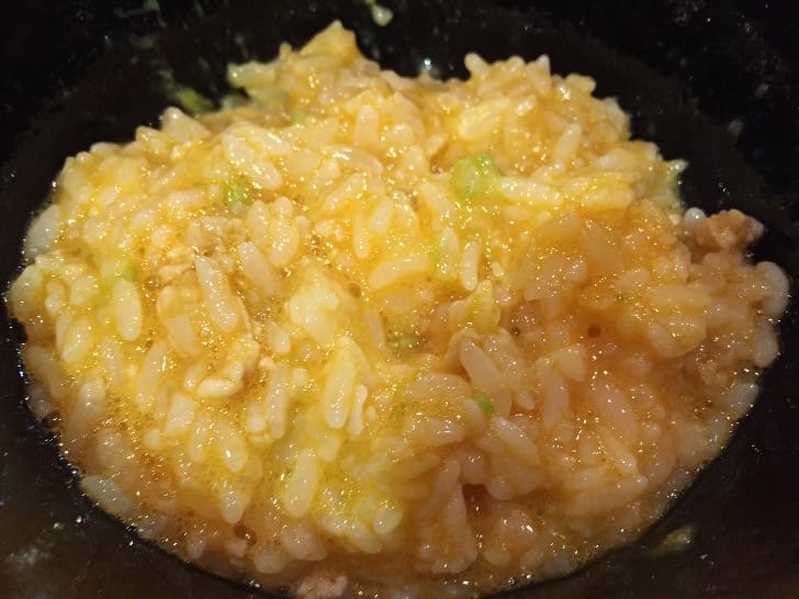 TKG (egg over rice) with wasabi