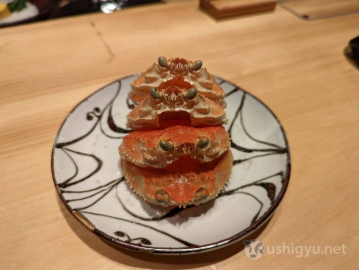 Shells from four Seiko Crabs for two people