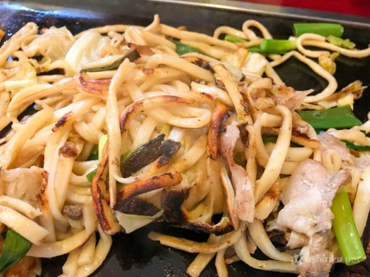 Crispy noodles at the end