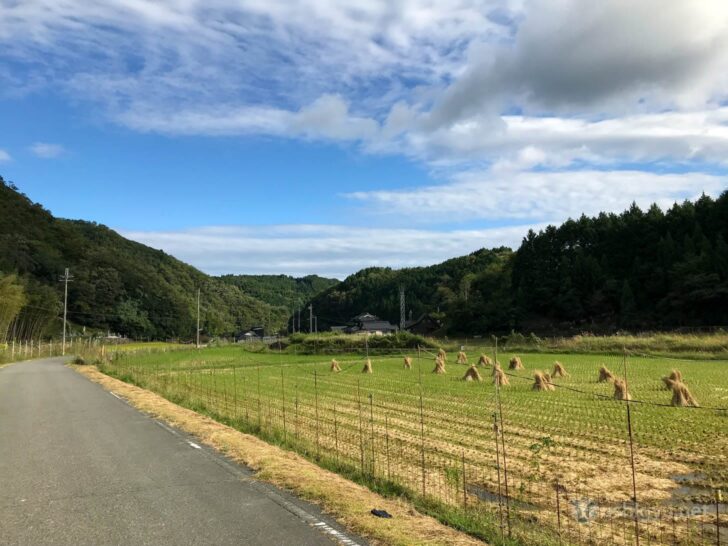 Beautiful rural view from the cafe