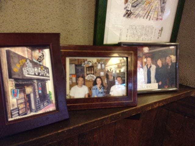 Celebrity photo display inside Karono Uron
