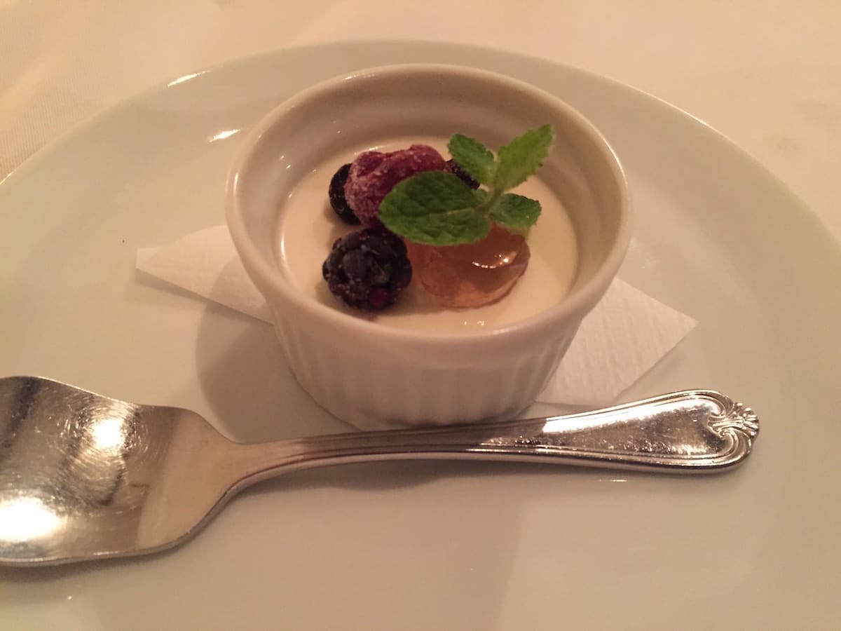 Delicious dessert to finish the meal