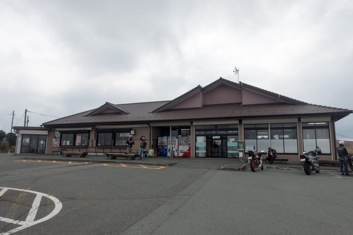Motorcycles parked at Daikanbo