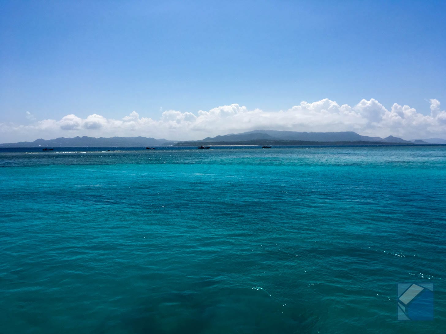 Approaching Minnajima by ferry