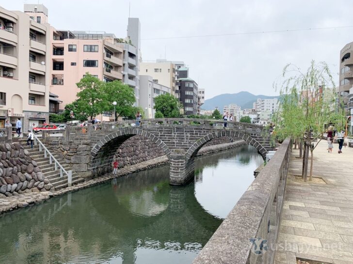 Nagasaki tourist spot Meganebashi (Spectacles Bridge)