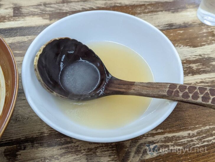 Dilution broth, a staple of Niigata-style rich miso ramen