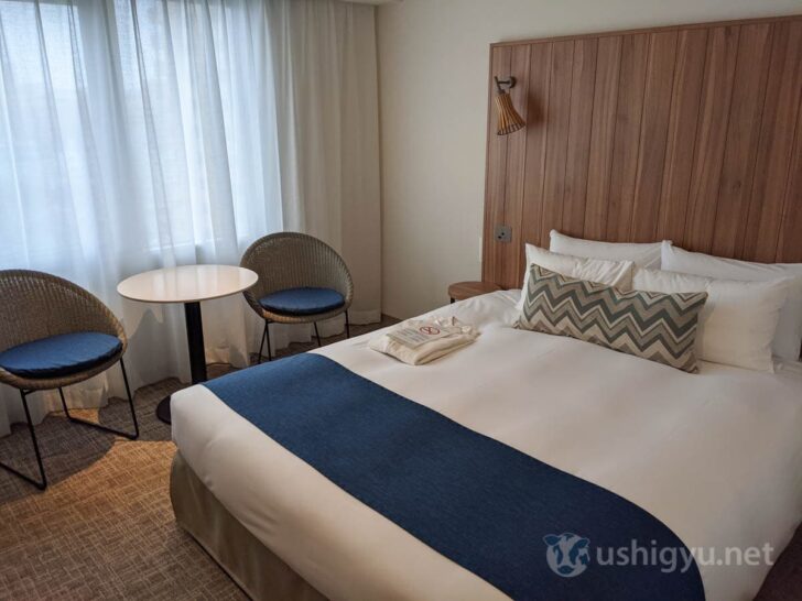 Unlike typical bland and sterile rooms, this has a resort-like atmosphere