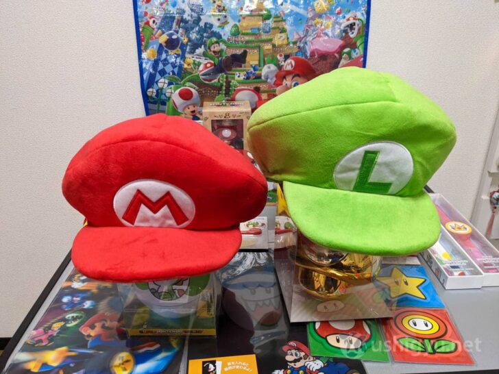 Mario and Luigi hats