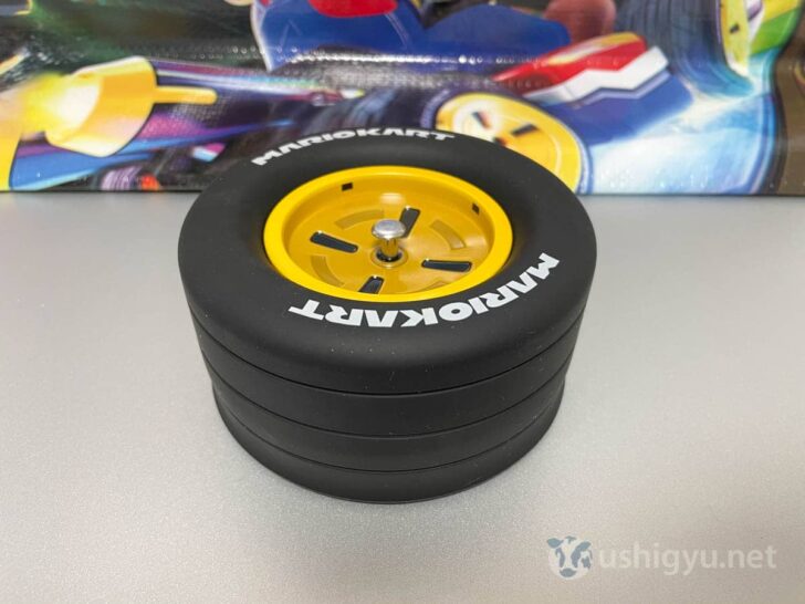 Tire can opens to reveal chocolates