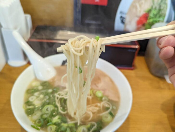 House-made noodles using only the center part of the wheat