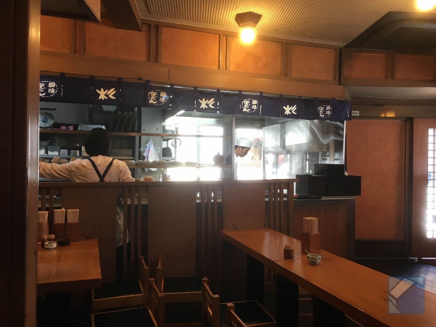 Families enjoying udon at Inaba Udon