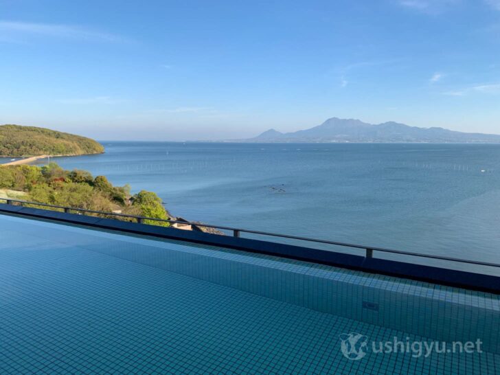 Rooftop open-air bath with sweeping views
