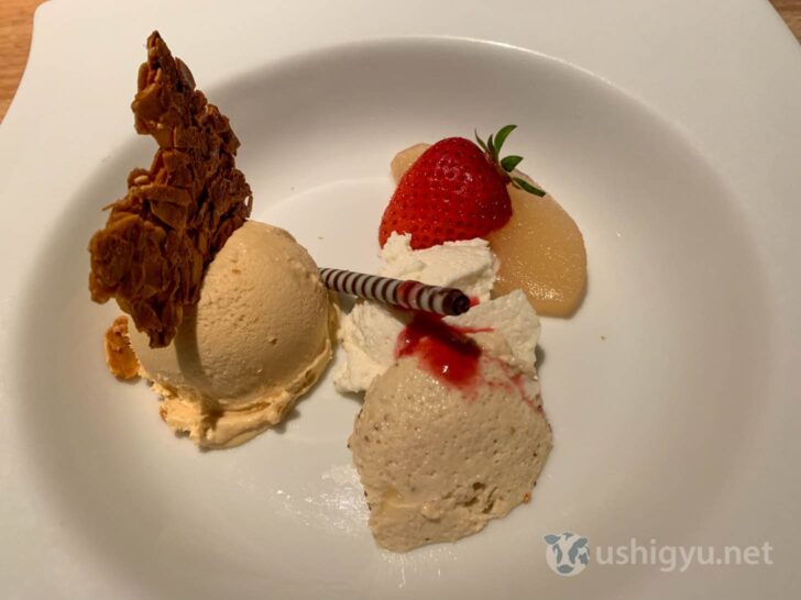 Elegant dessert plate