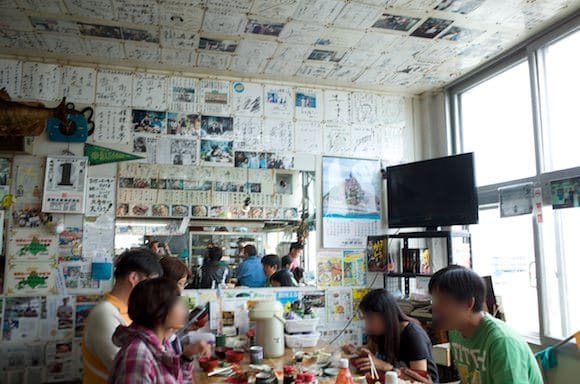 Diners and multilingual chatter