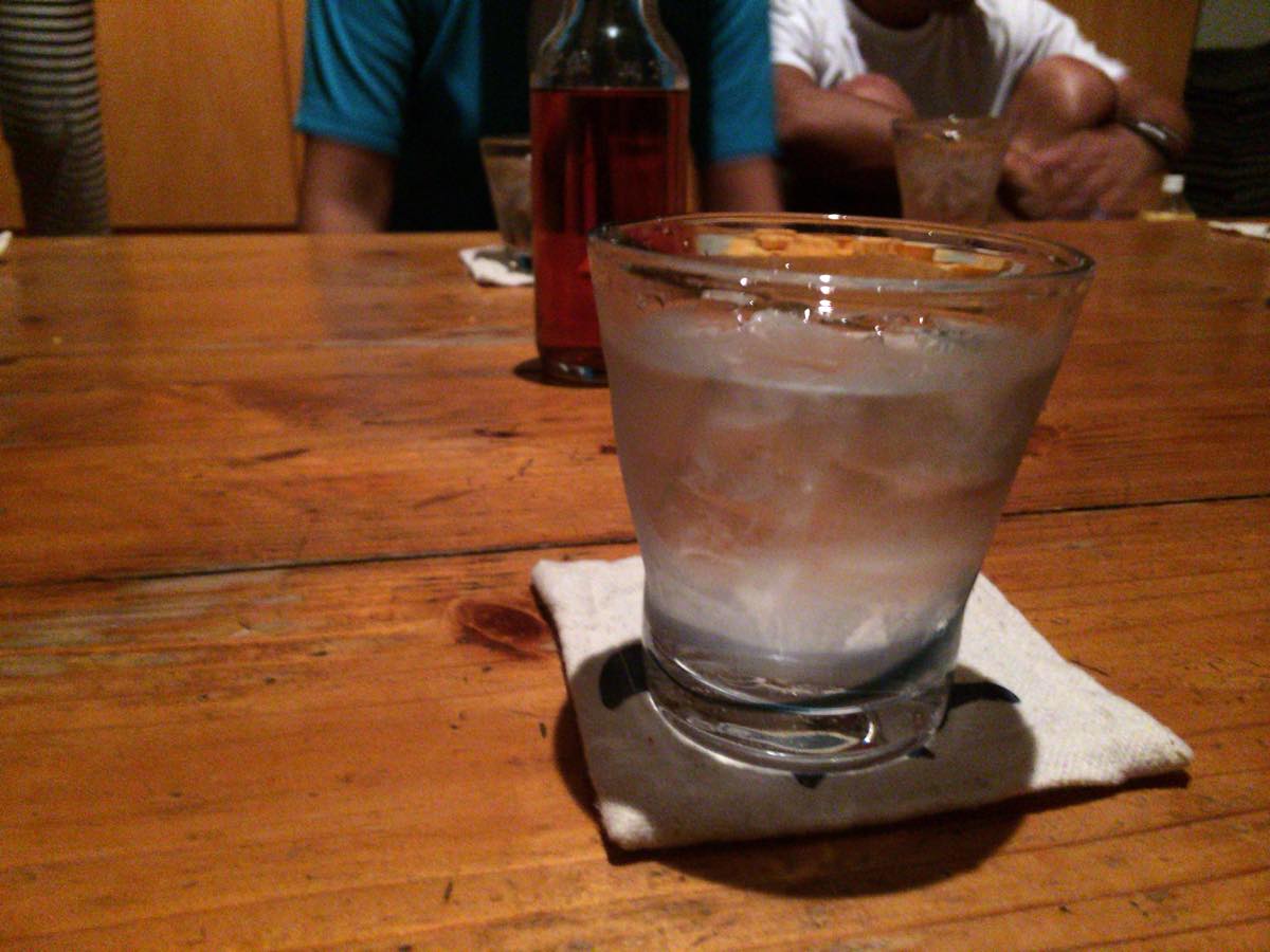 Awamori spirits served for yuntaku gathering