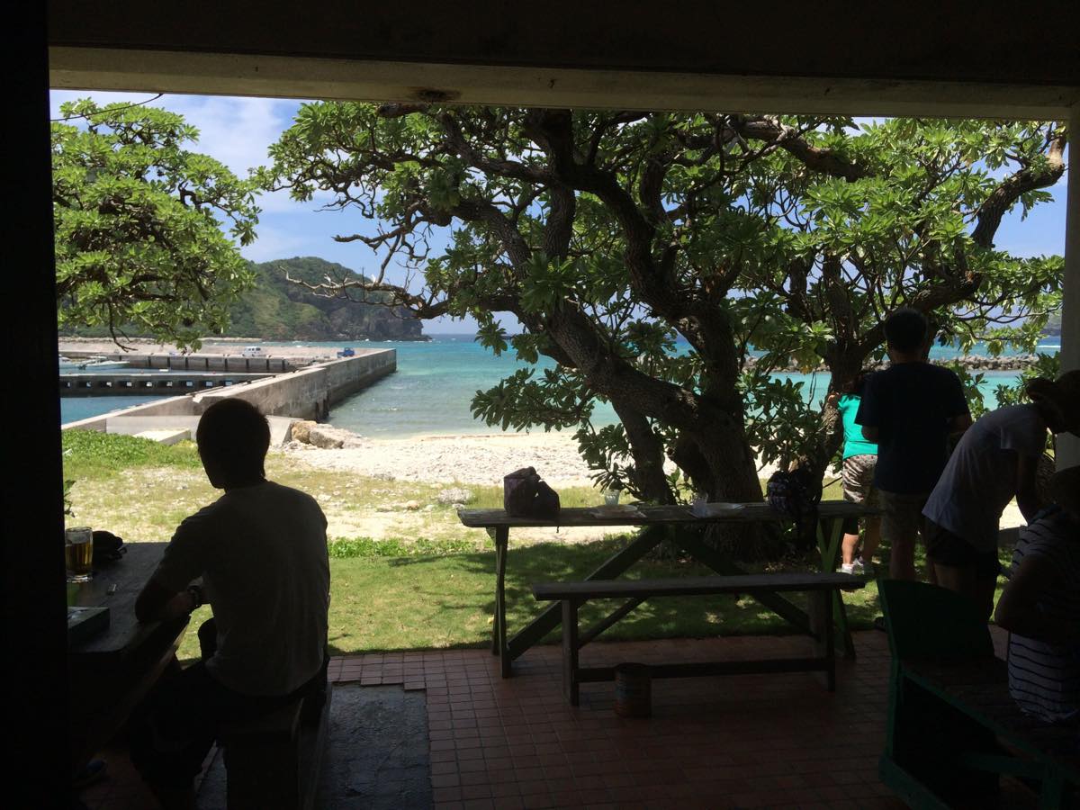 Dining with beach view at restaurant