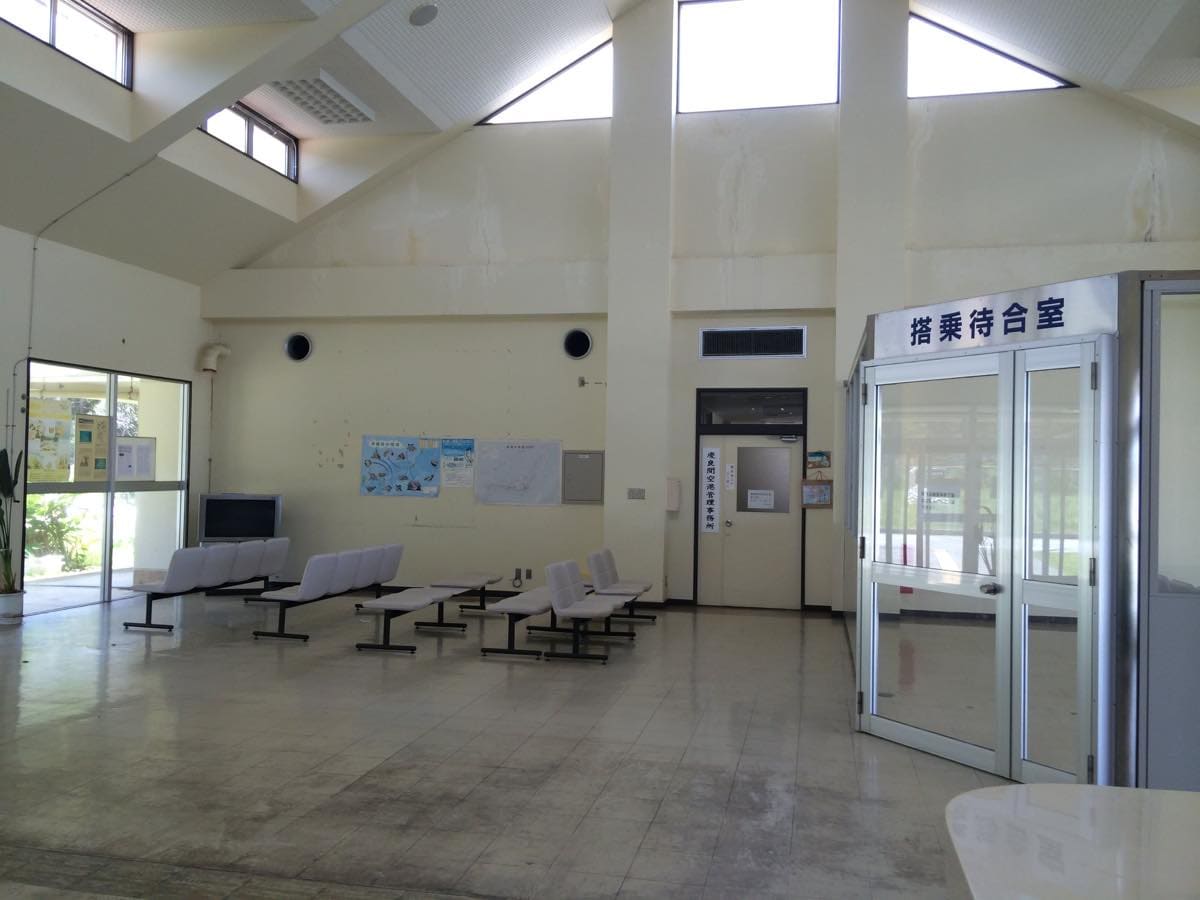 Empty airport grounds