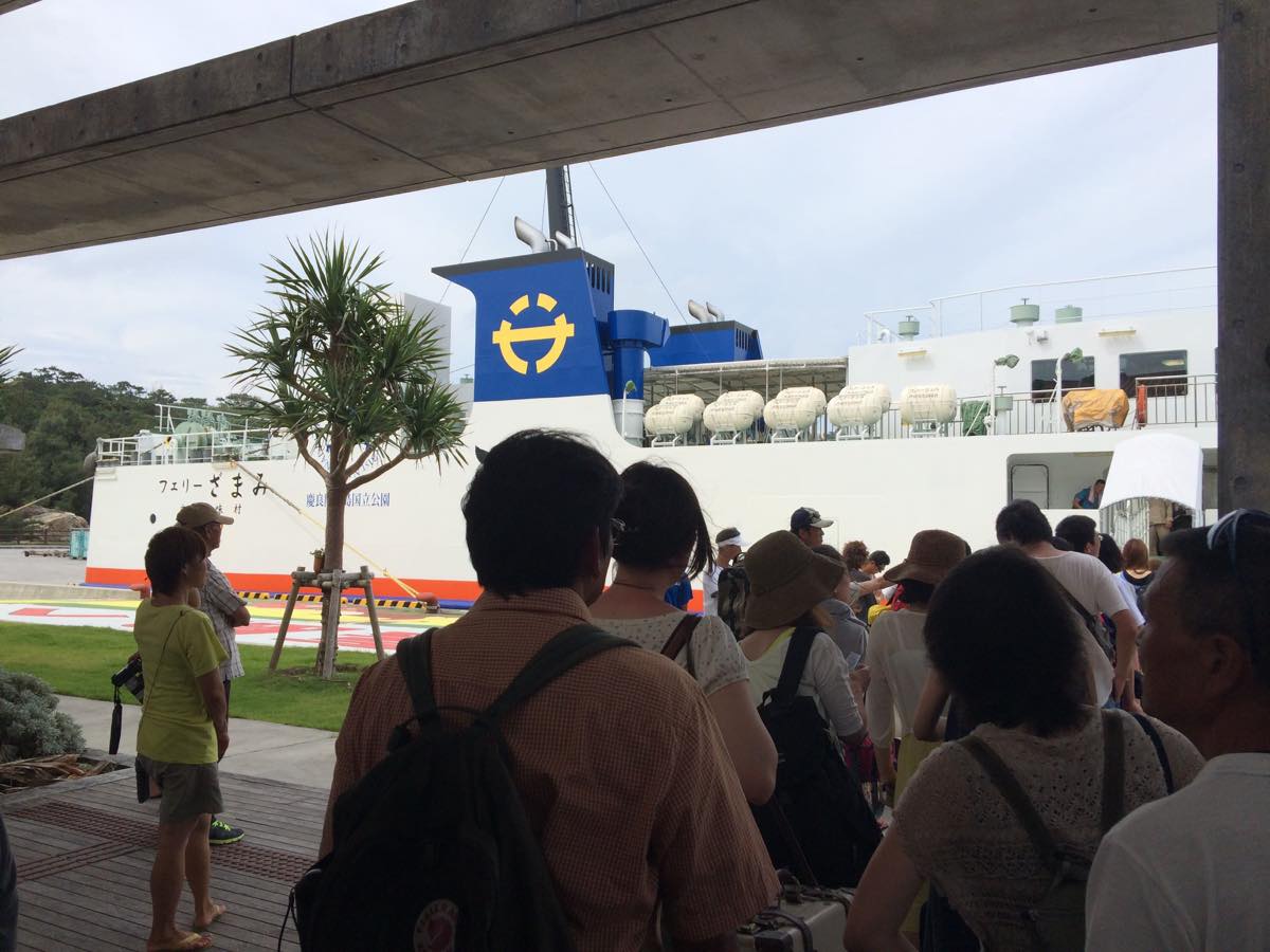 Final farewell view of island