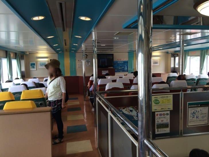 Ferry outdoor seating area