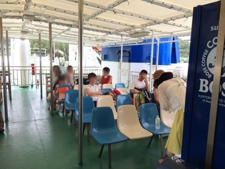 View from ferry returning to Naha